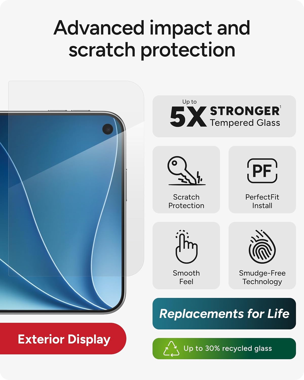 Tempered glass impact and scratch protection image