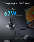 Anker 67W GaNPrime Charger 2C+U - A2669 - view 2