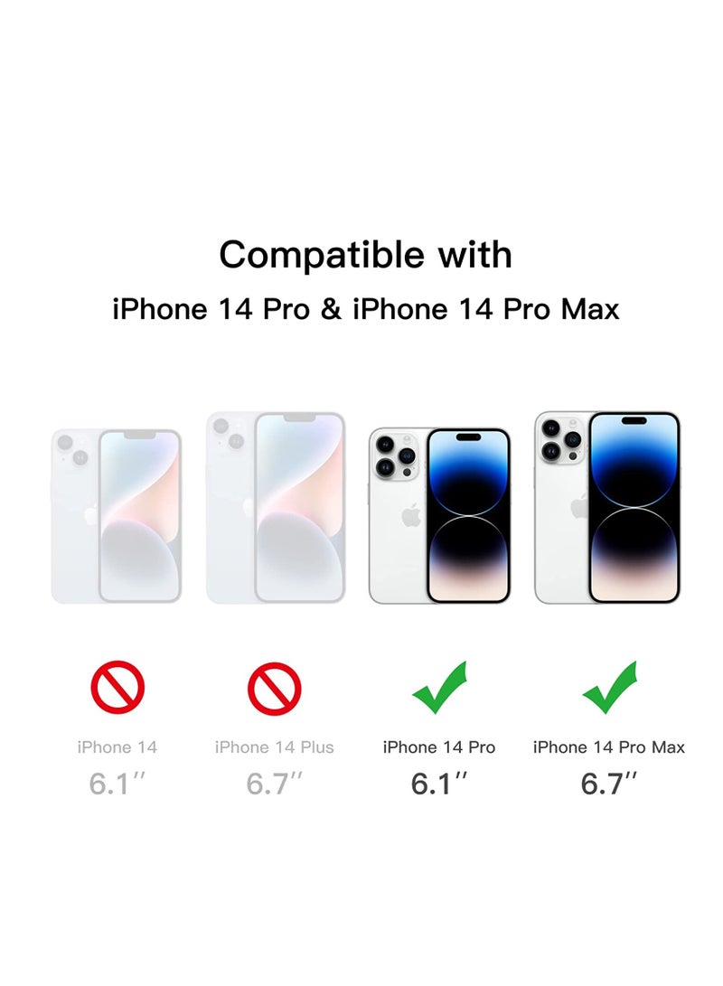Glassology Camera Lens Screen Protector for iPhone 14 Pro/14 Pro Max 9H Hardness Transparent HD Protective Tempered Glass Protector Film Does Not Affect Night Shots for iPhone 14 Pro