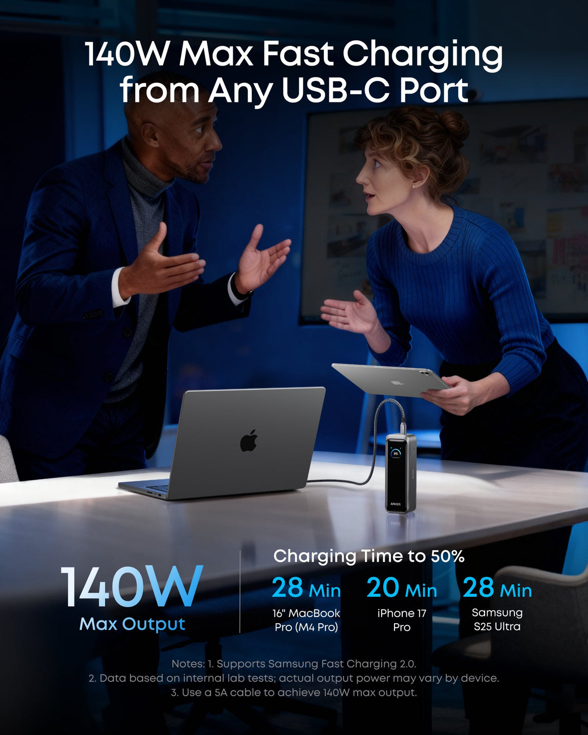 Anker Prime 20100mAh 220W Fast Charging Power Bank - A110B - view 4