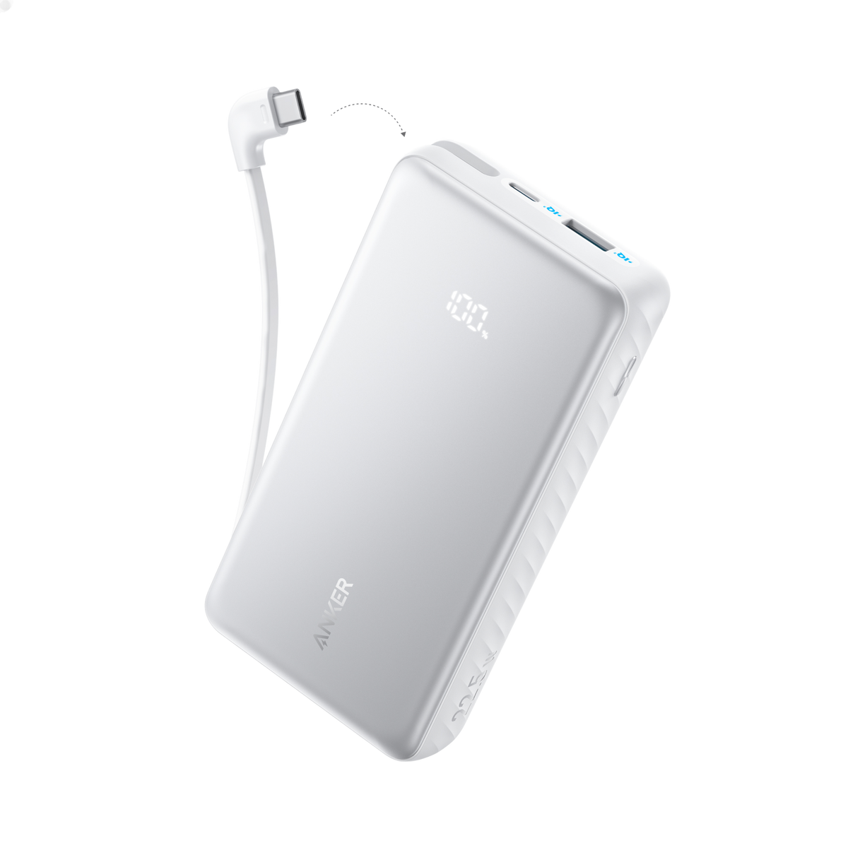 Anker Zolo Power Bank 20000mAh 22.5W Fast Charging with Built-in USB-C Cable - A110E - view 5