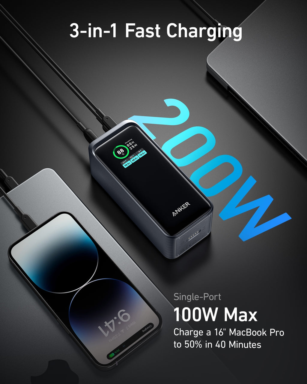 Anker Prime 20000mAh Power Bank 200W - view 2