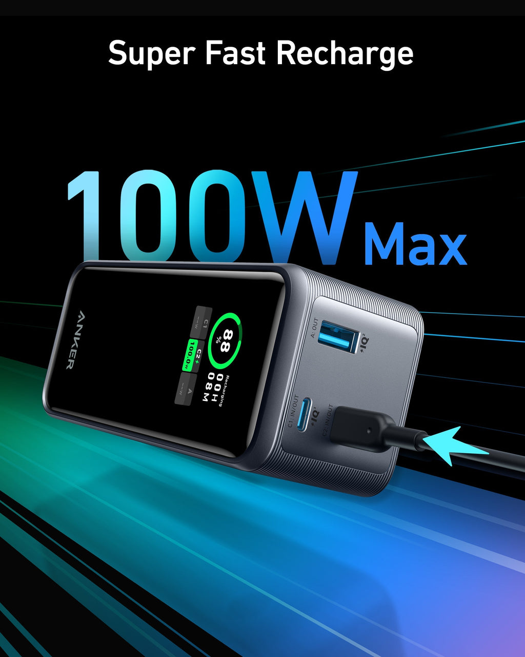 Anker Prime 20000mAh Power Bank 200W - view 3