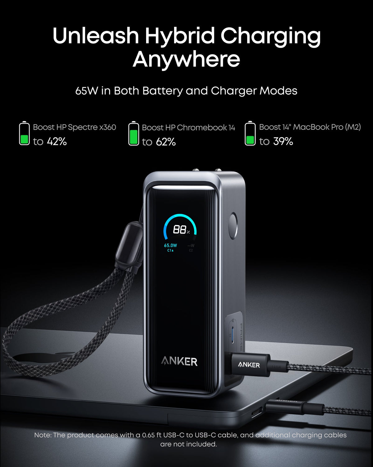 Anker Prime 2-in-1 Power Bank 65W 9600mAh - A1339 - view 2