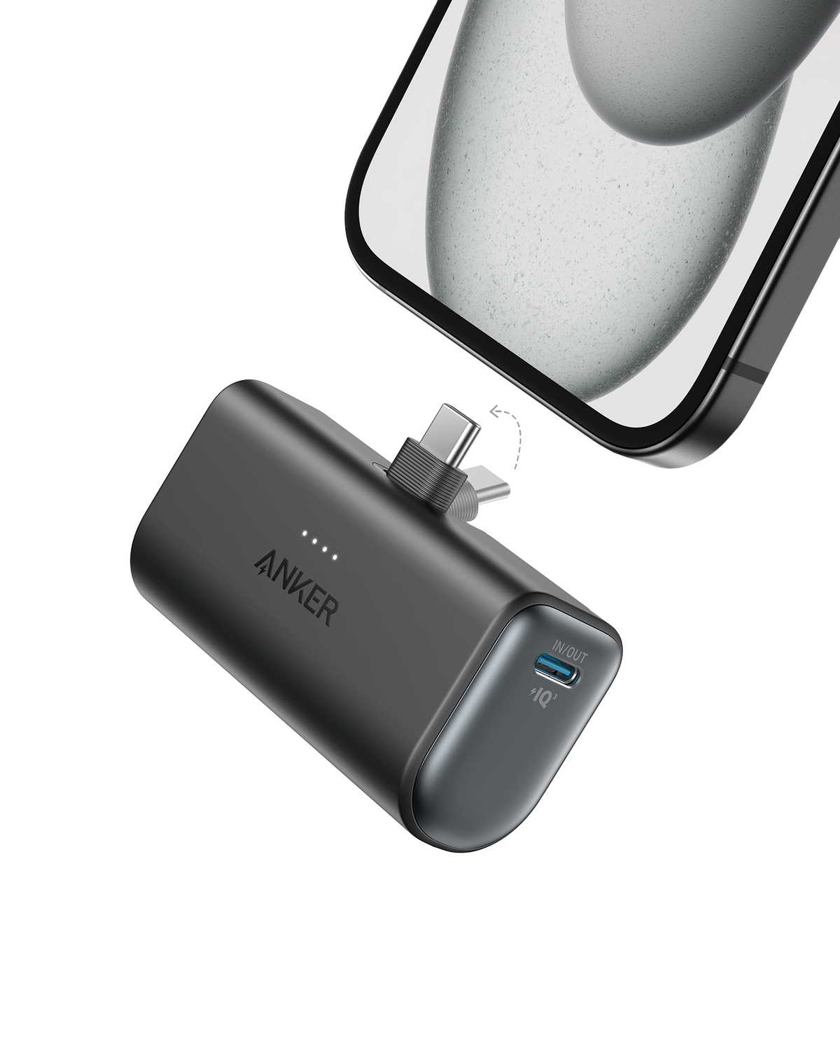Anker Nano Power Bank 5000mAh with Built-In Type-C Connector 22.5W - A1653