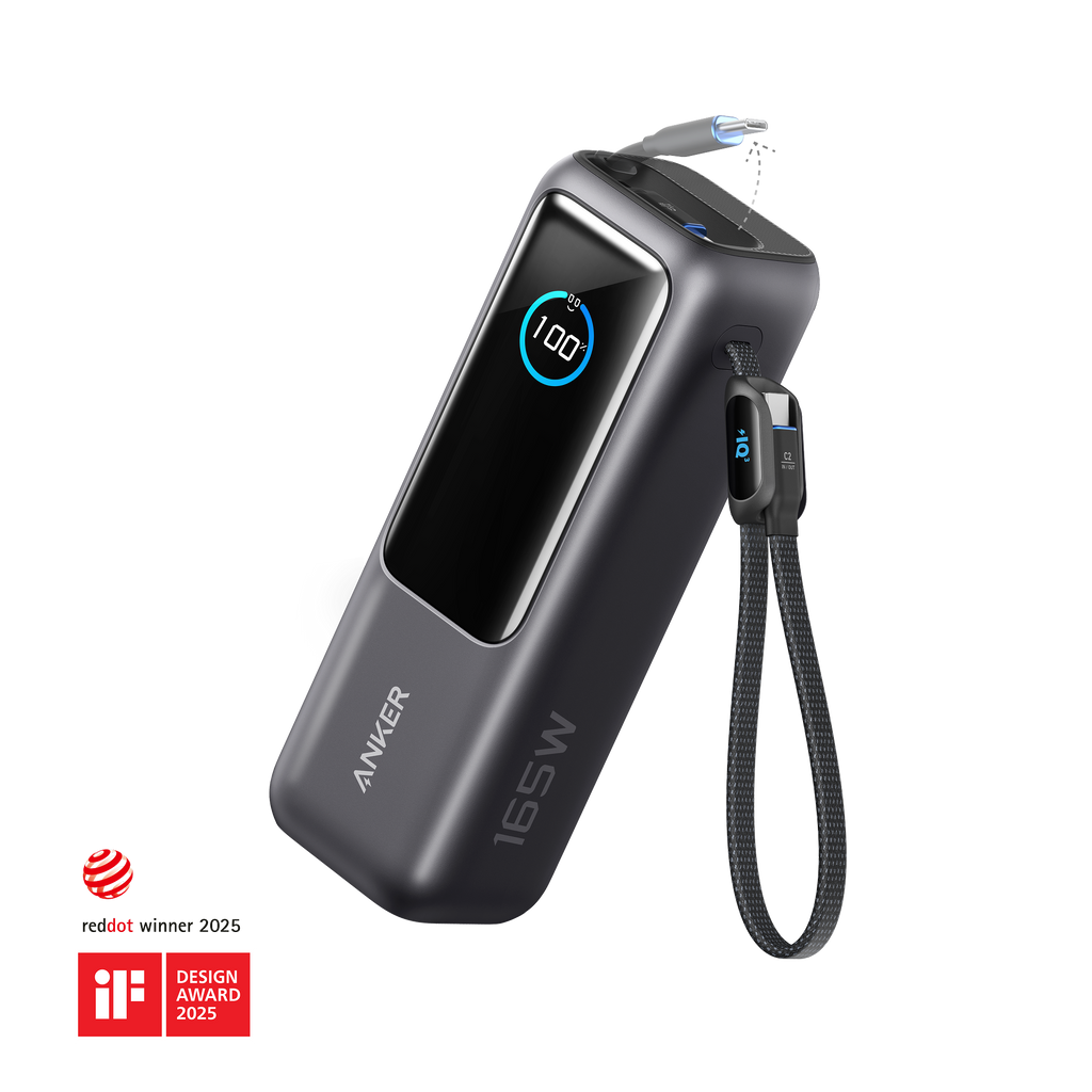 Anker Zolo Power Bank (25K 165W Built-In and Retractable Cables) - A1695 - view 2
