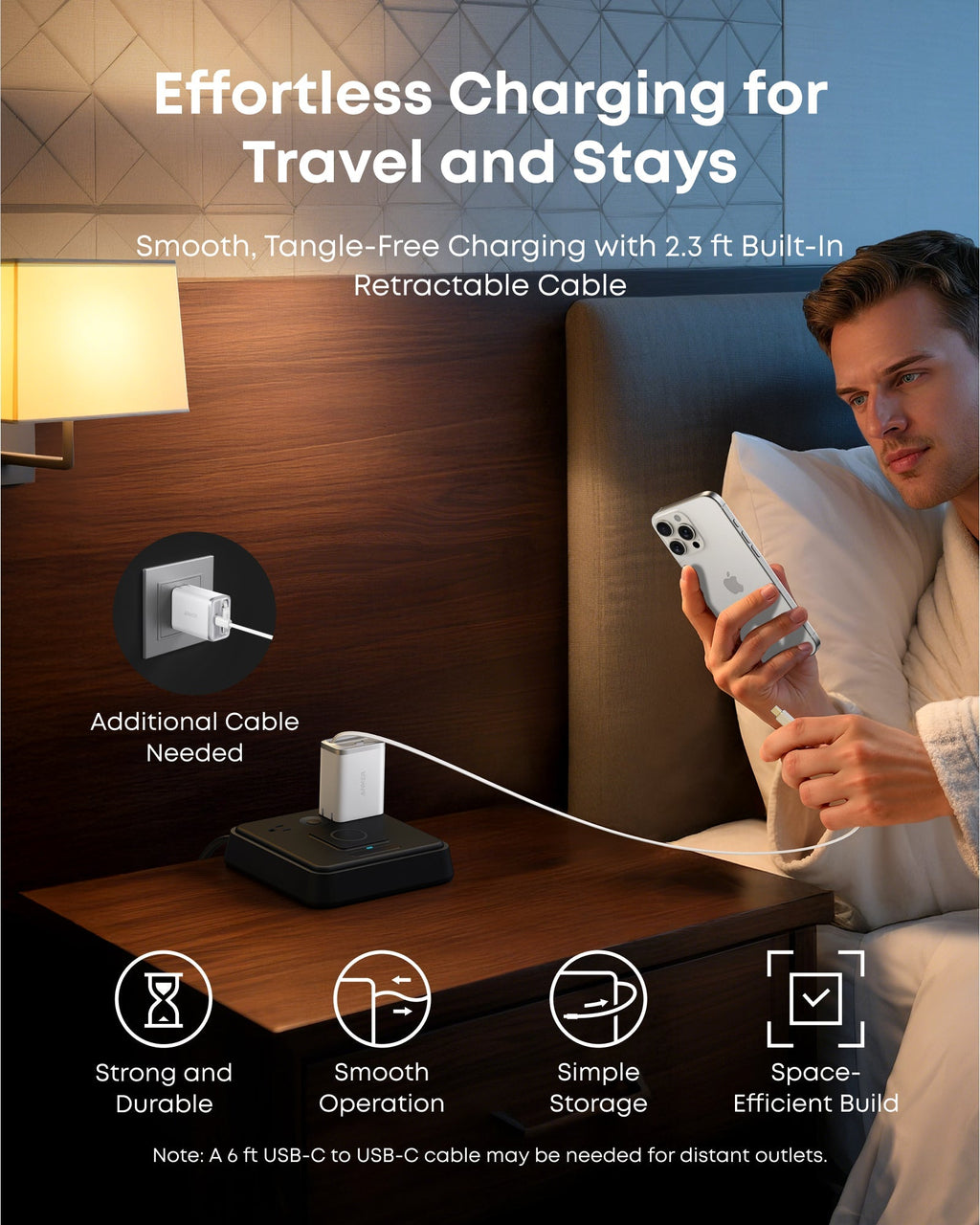 Anker Nano Charger 35W Built-In Retractable USB-C Cable - A2658 - view 5