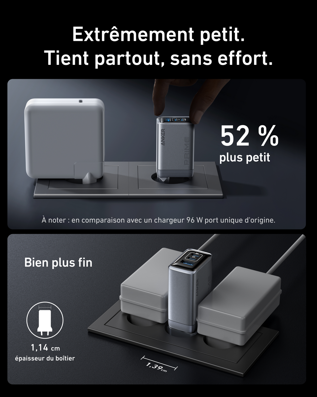 Anker Prime GaN 100W Multi-Port Charger Type-C Fast Charging - A2688 - view 4