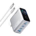 Anker Prime 160W 3-Port USB-C GaN charger with Smart Display Pakistan