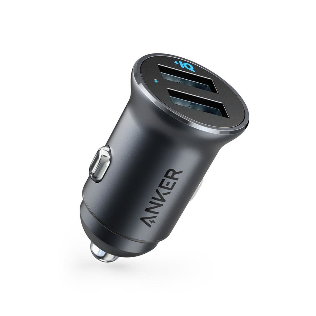 Anker PowerDrive 2 Alloy Metal 24W Mini Car Charger 2 Ports - A2727