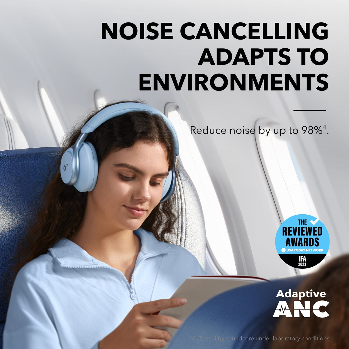 Anker Space One Headphones with Active Noise Cancellation & Bluetooth 5.3 - view 3