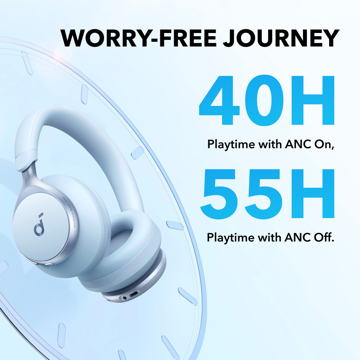 Anker Space One Headphones with Active Noise Cancellation & Bluetooth 5.3 - view 5