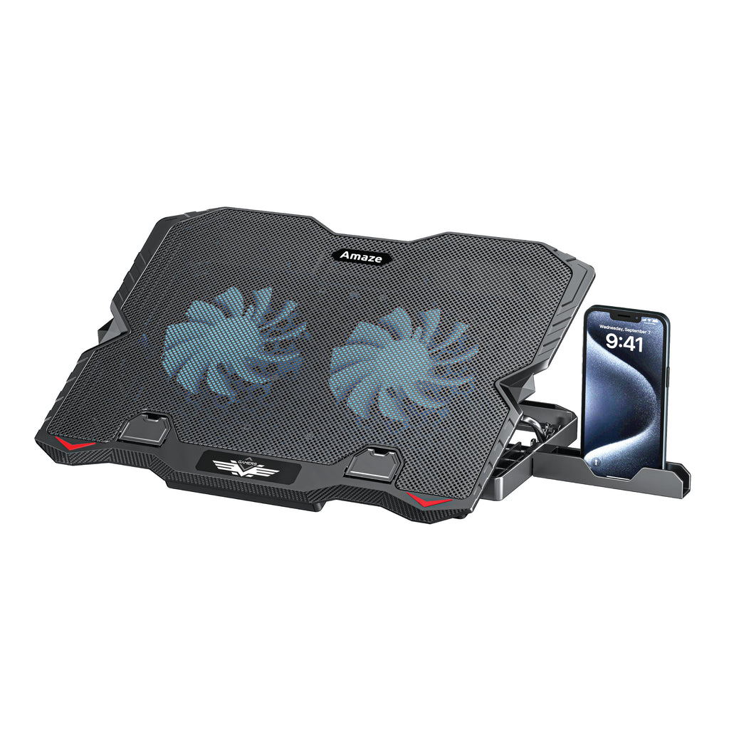 Amaze Dual Fan Laptop Cooling Pad - A504 in Pakistan - image 1