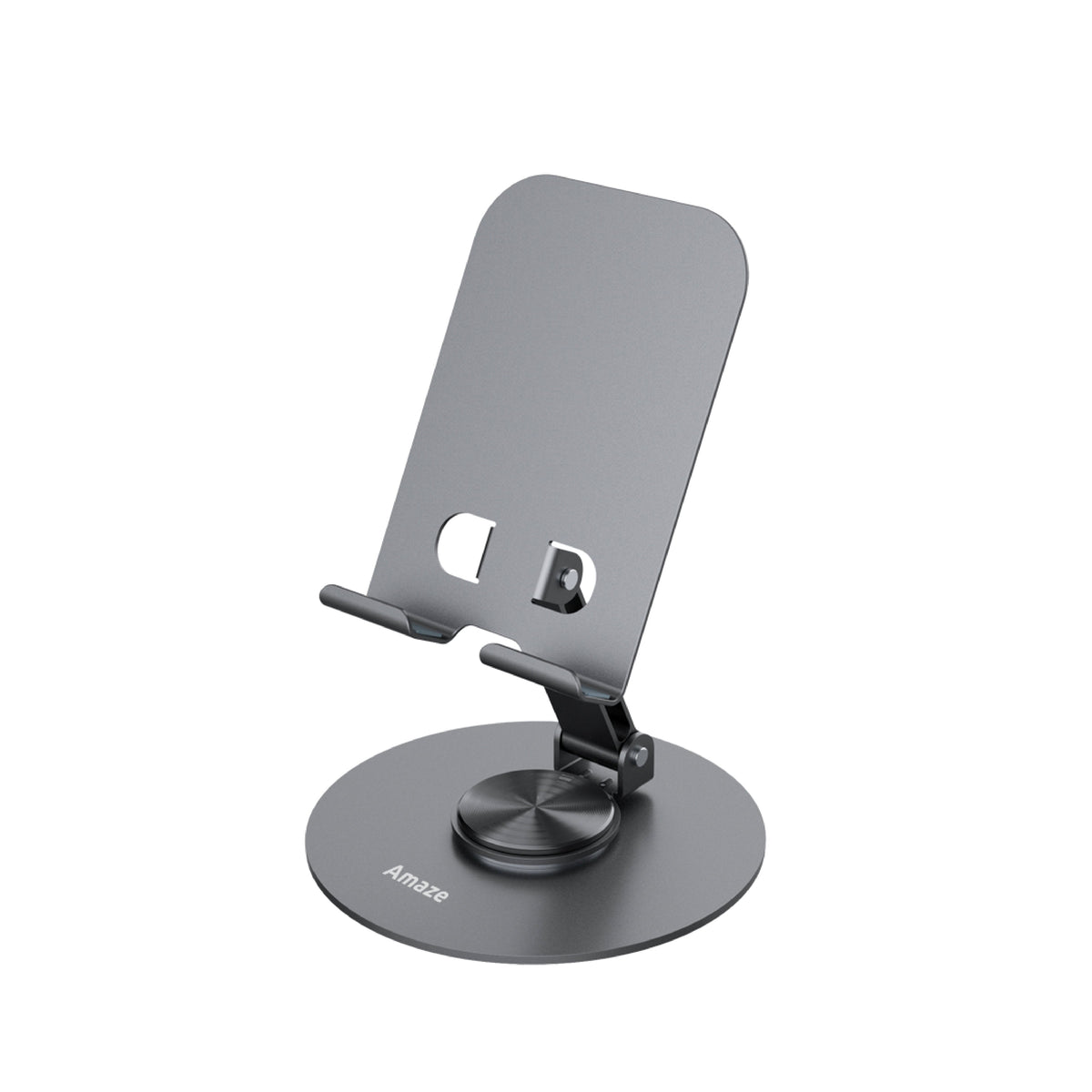 Amaze 360 Degree Metallic Desktop Mobile Holder A560 - Gray in Pakistan - image 1