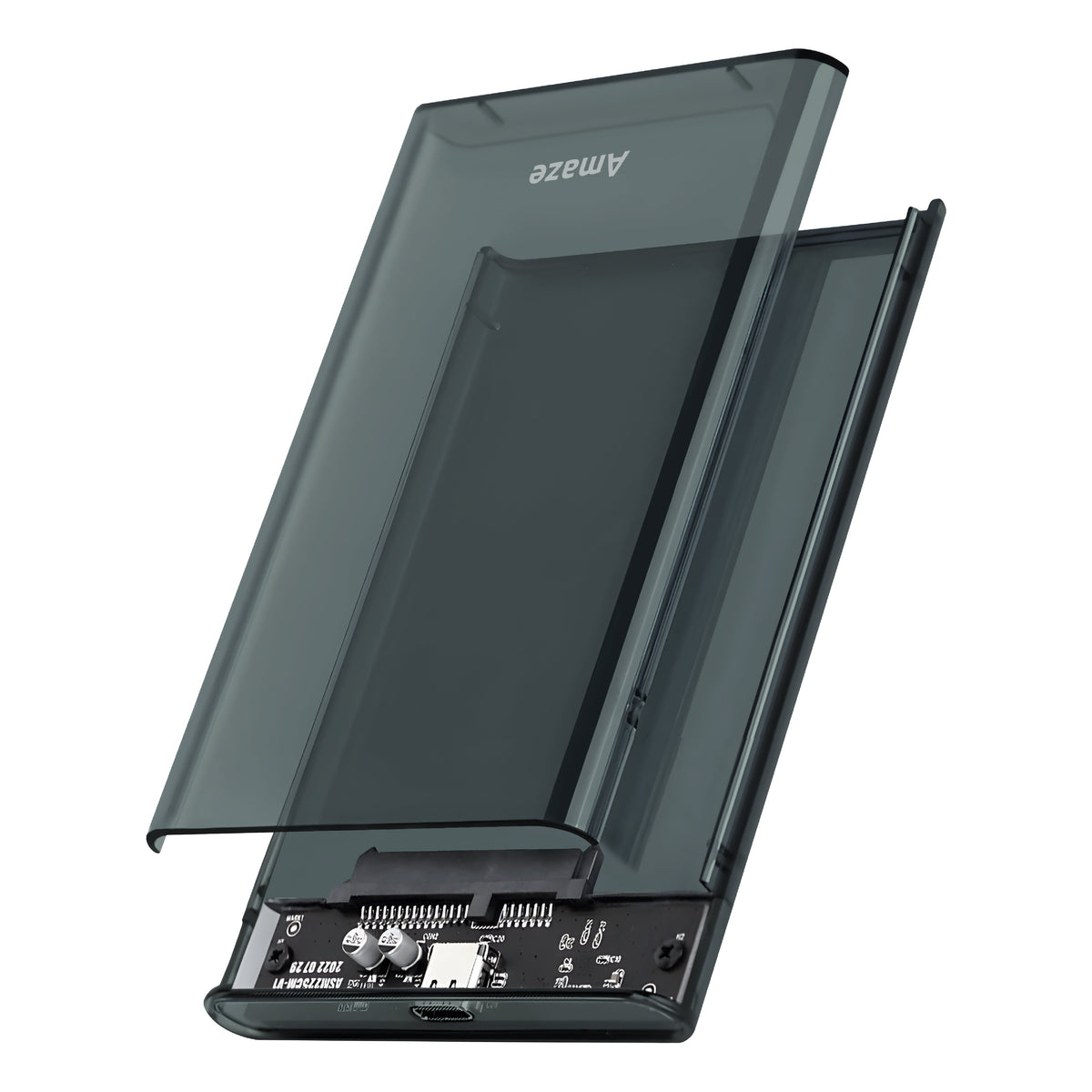 Amaze A206m Phantom Series Transparent 2.5′′ HDD Enclosure USB 3.0 (5Gbps) in Pakistan - image 1