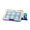 Amaze A500 Laptop Hexa fans RGB Cooling Stand with Phone Holder Ergonomic Design in Pakistan - image 1