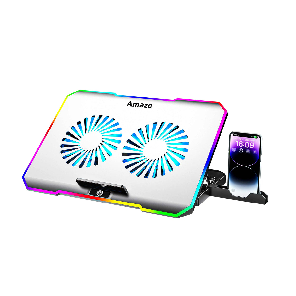 Amaze A505 Laptop RGB Cooling Stand With Two Big Fans in Pakistan - image 1