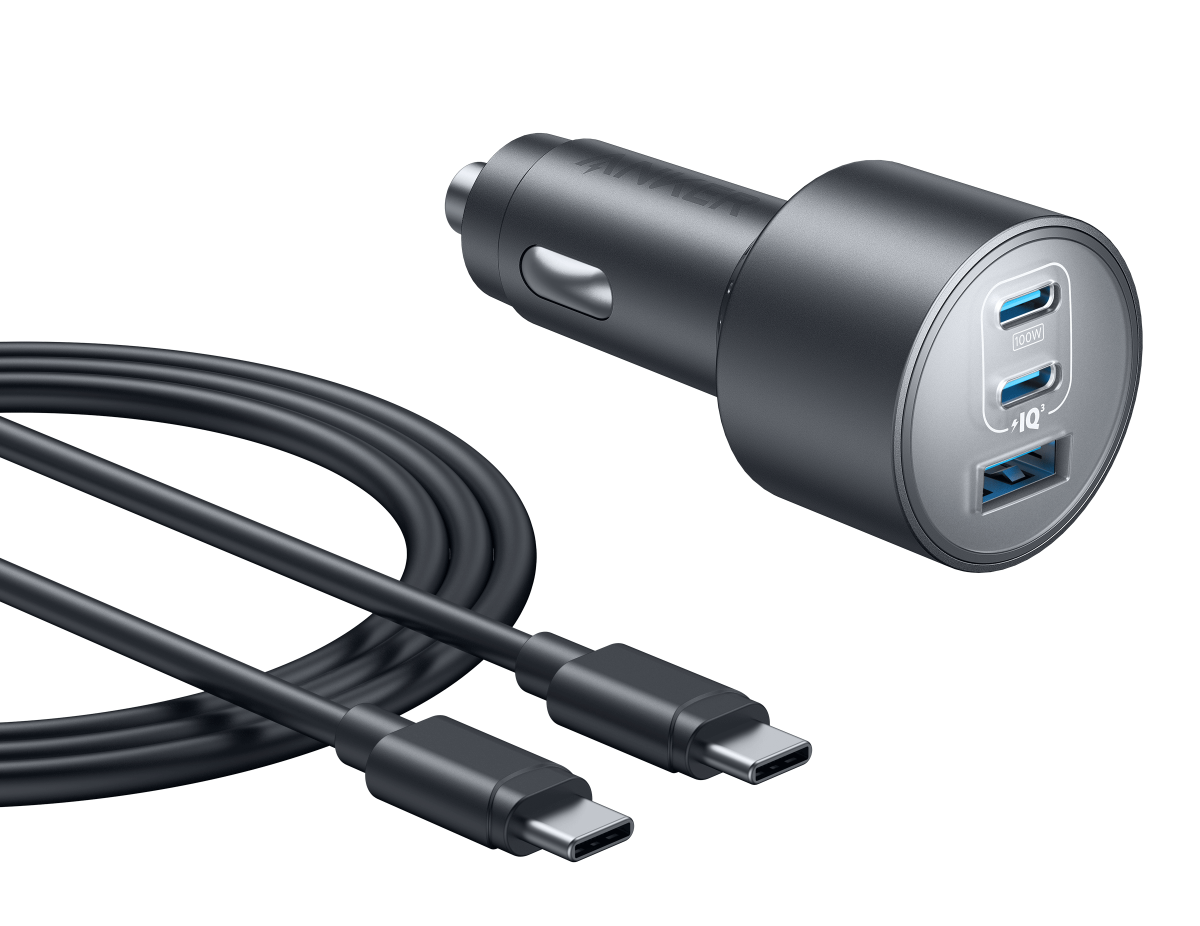 Anker Nano Car Charger 167.5W 3 Ports - A2737