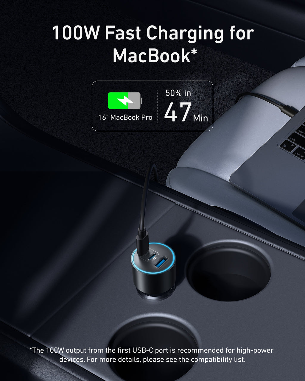 Anker Nano Car Charger 167.5W 3 Ports - A2737 - view 3