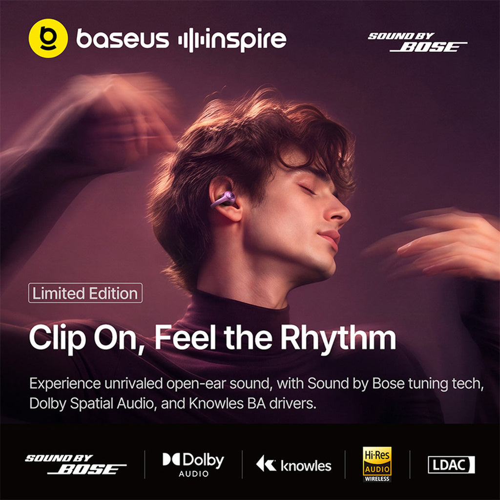 Baseus Inspire XC1 Open-Ear Earbuds Dark Cherry Edition official product image 7