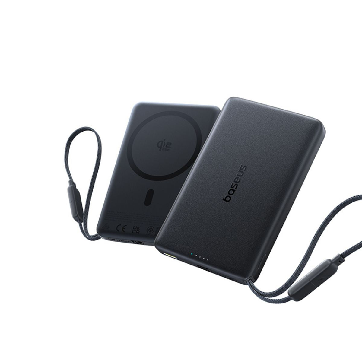 Baseus PicoGo AM52 Qi2.2 Magnetic Power Bank with Cable 10000mAh 45W Dark Cherry Edition official product image 7