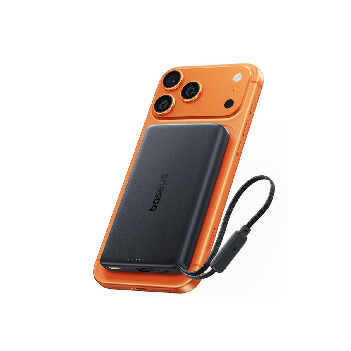 Baseus PicoGo AM52 Qi2.2 Magnetic Power Bank with Cable 10000mAh 45W Dark Cherry Edition official product image 8