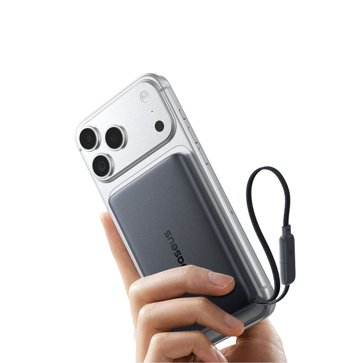 Baseus PicoGo AM52 Qi2.2 Magnetic Power Bank with Cable 10000mAh 45W Dark Cherry Edition official product image 10