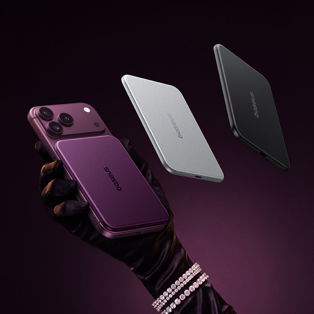 Baseus Picogo Air AM71 3C Magnetic Power Bank 5000mAh 22.5W Dark Cherry Edition official product image 13
