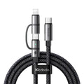 Mcdodo 2-in-1 100W USB-C to USB-C + Lightning Fast Charging Data Cable 1.2m - CA-0450 - image 1