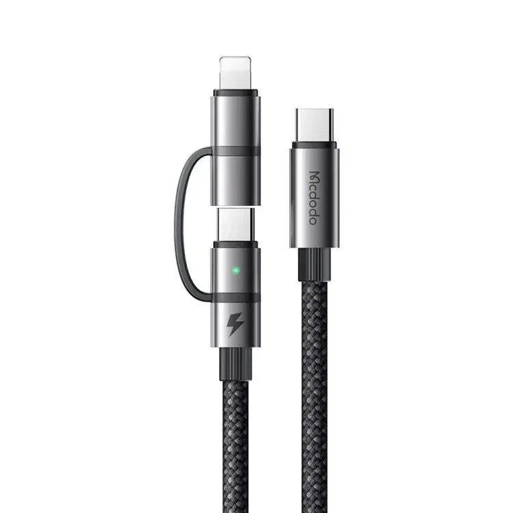 Mcdodo 2-in-1 100W USB-C to USB-C + Lightning Fast Charging Data Cable 1.2m - CA-0450 - image 2