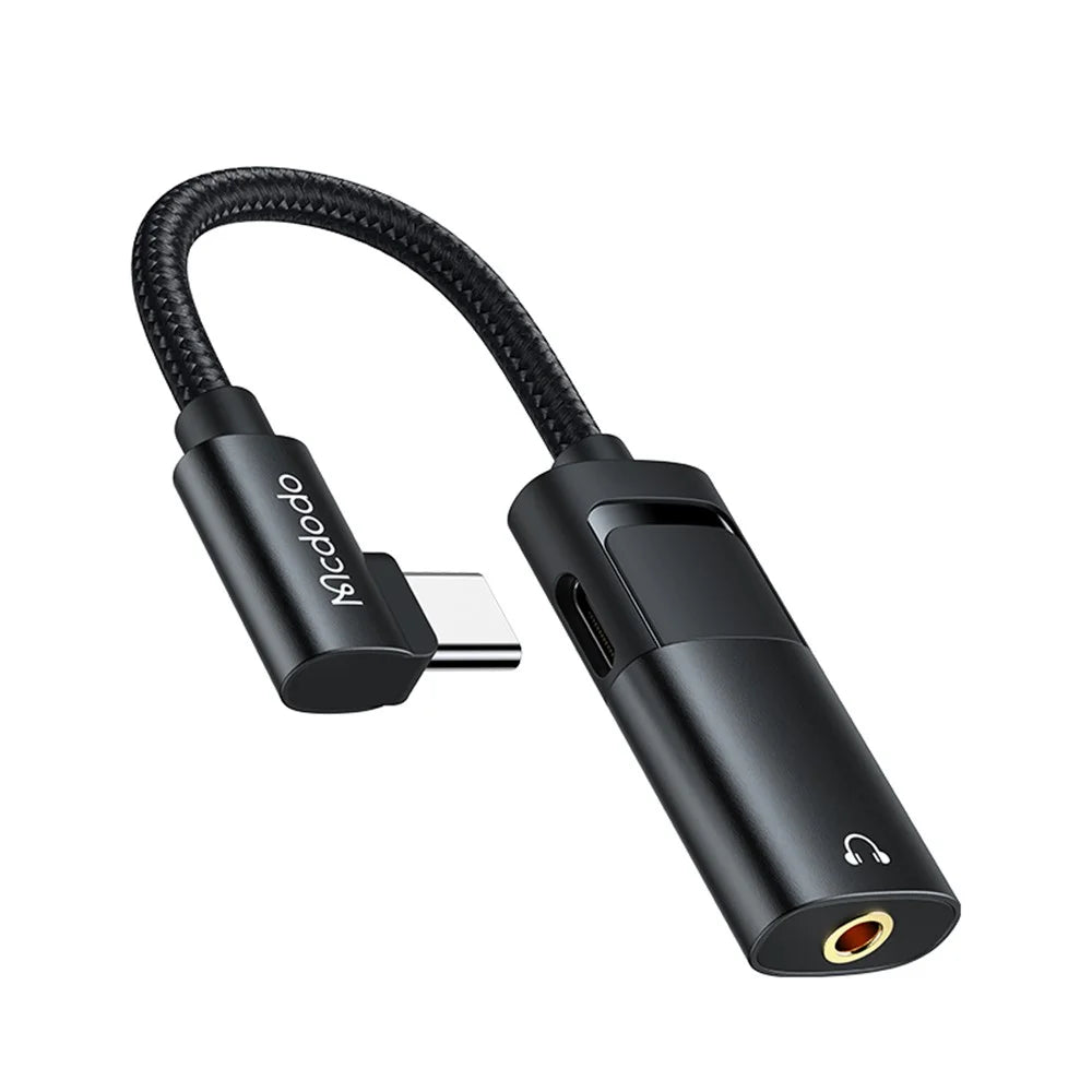 Mcdodo 60W PD USB Type-C to 3.5mm Aux and USB Type-C Port Adapter - CA-1880 - image 1