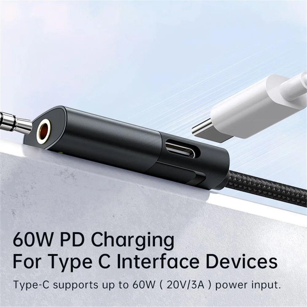 Mcdodo 60W PD USB Type-C to 3.5mm Aux and USB Type-C Port Adapter - CA-1880 - image 3
