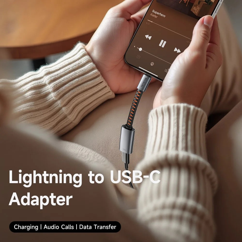 Mcdodo Lightning to USB-C Adapter Cable 24W Fast Charging Data Transfer - CA-4870 - image 2