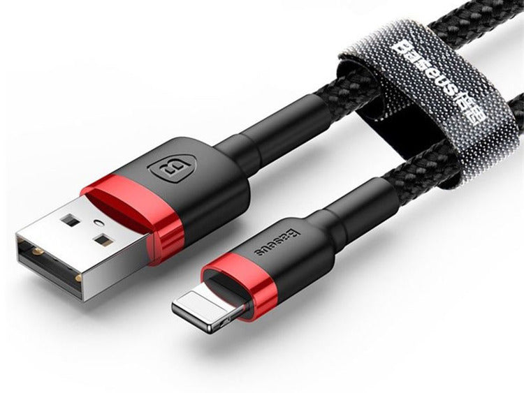 Baseus CALKLF-B19 Cafule Lightning Cable 2.4A 1m Black Red