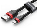 Baseus CALKLF-B19 Cafule Lightning Cable 2.4A 1m Black Red