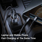 Mcdodo Car Charger 75W Dual Port USB-A + USB-C Fast Charging - CC-3690 - image 4