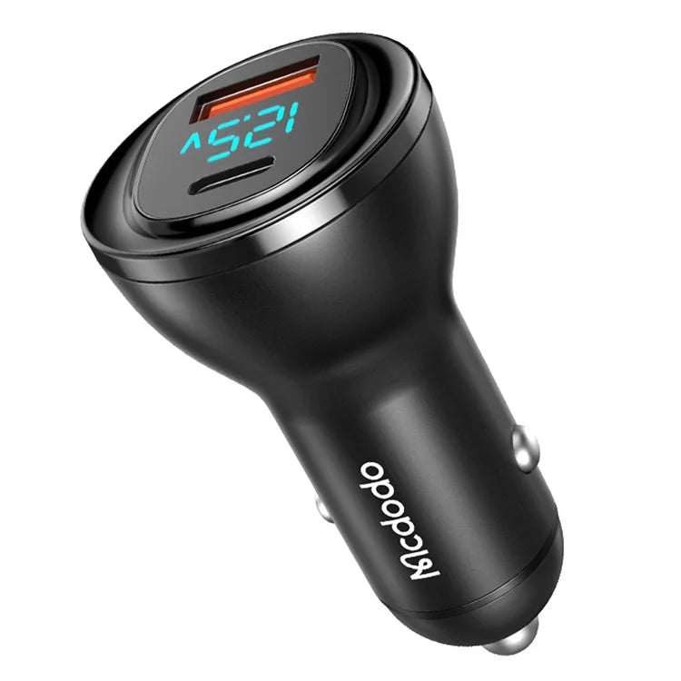 Mcdodo 95W USB-A + USB-C Dual-Port Car Charger with Digital Display - CC-5670 - image 1