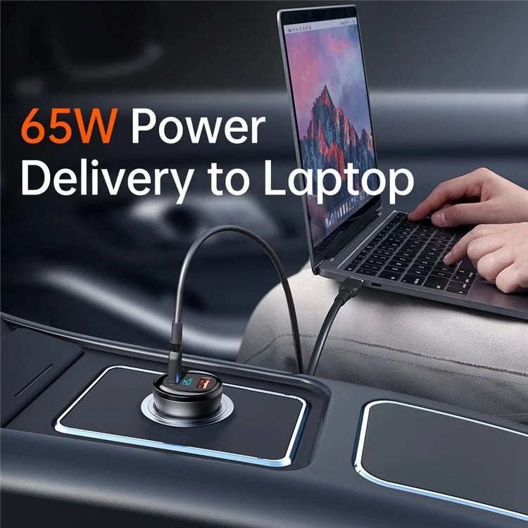 Mcdodo 95W USB-A + USB-C Dual-Port Car Charger with Digital Display - CC-5670 - image 2