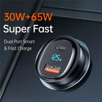 Mcdodo 95W USB-A + USB-C Dual-Port Car Charger with Digital Display - CC-5670 - image 4