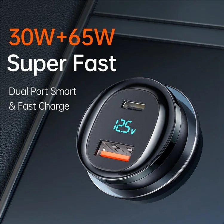 Mcdodo 95W USB-A + USB-C Dual-Port Car Charger with Digital Display - CC-5670 - image 4