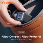 Mcdodo Mini GaN Charger 67W 3-Port Fast Charger 2 USB-C + 1 USB-A - CH-098 - image 2