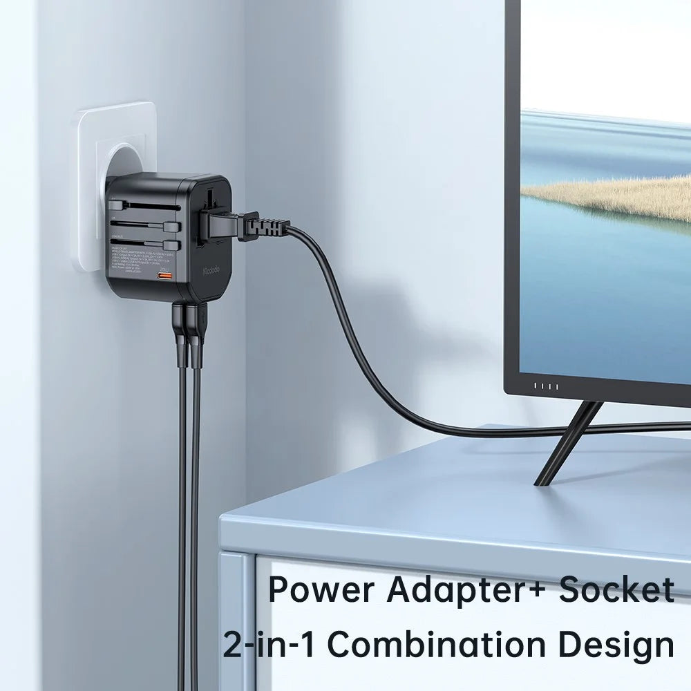 Mcdodo 20W PD Fast Charging Universal Travel Adapter - CP-3471 - image 4
