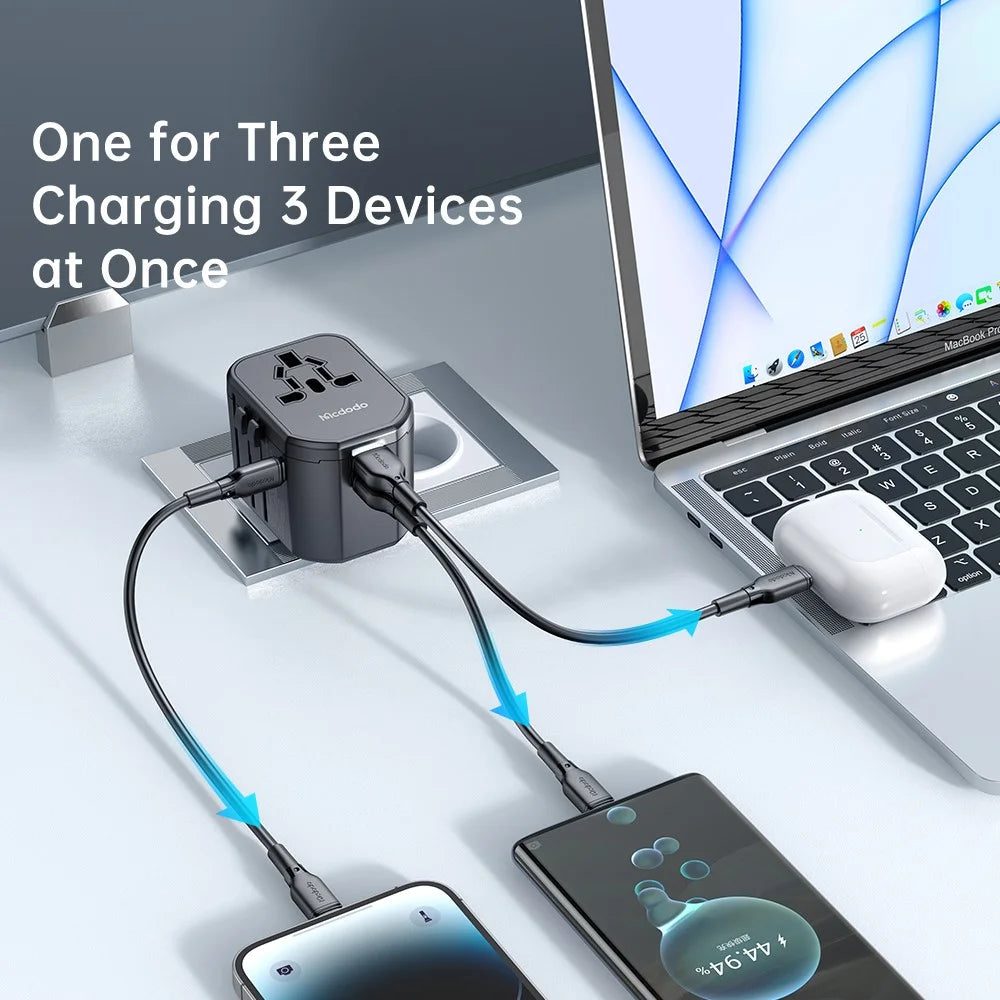 Mcdodo 20W PD Fast Charging Universal Travel Adapter - CP-3471 - image 5