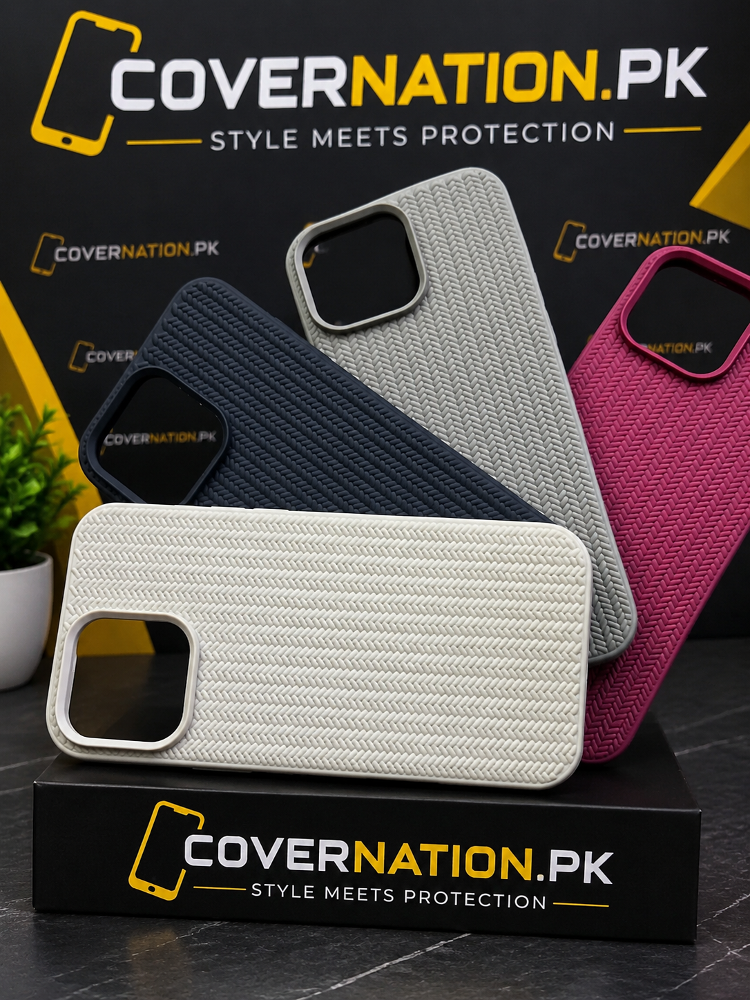 Woven Wonder Case™ – Premium Woven Texture Shockproof Case