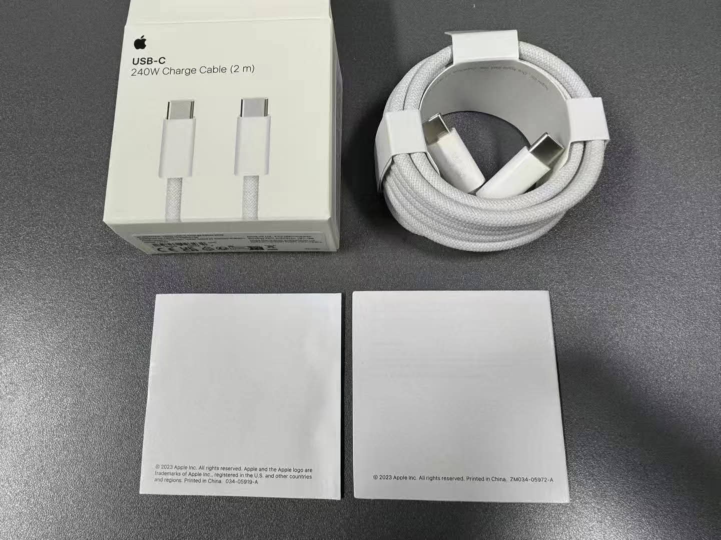 Apple USB-C to C Cable (2m) 240W Fast Charging for MacBook, iPhone 16/17 Pro Max & iPad
