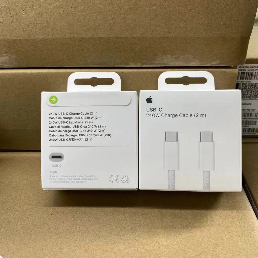Apple USB-C to C Cable (2m) 240W Fast Charging for MacBook, iPhone 16/17 Pro Max & iPad