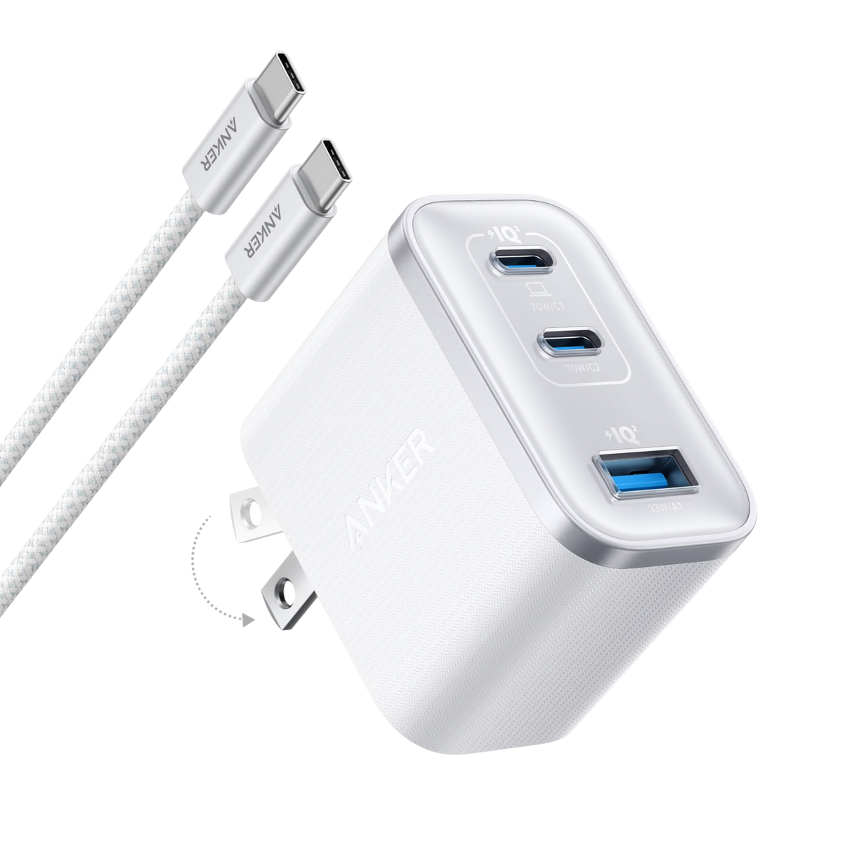 Anker Nano Charger (70W 3 Ports) - A121A6