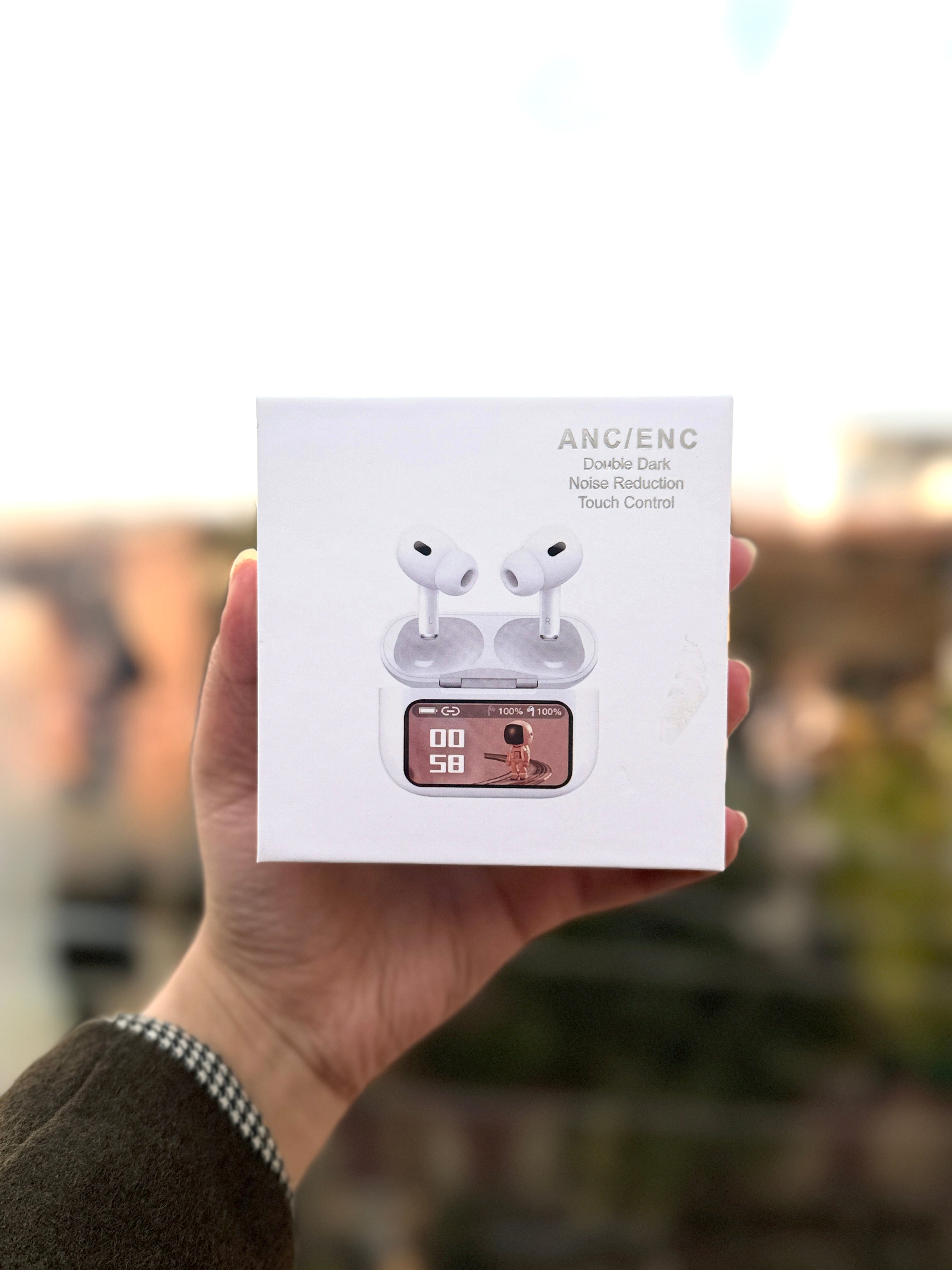 LCD Display Wireless Earbuds (AirPods Pro–Style)