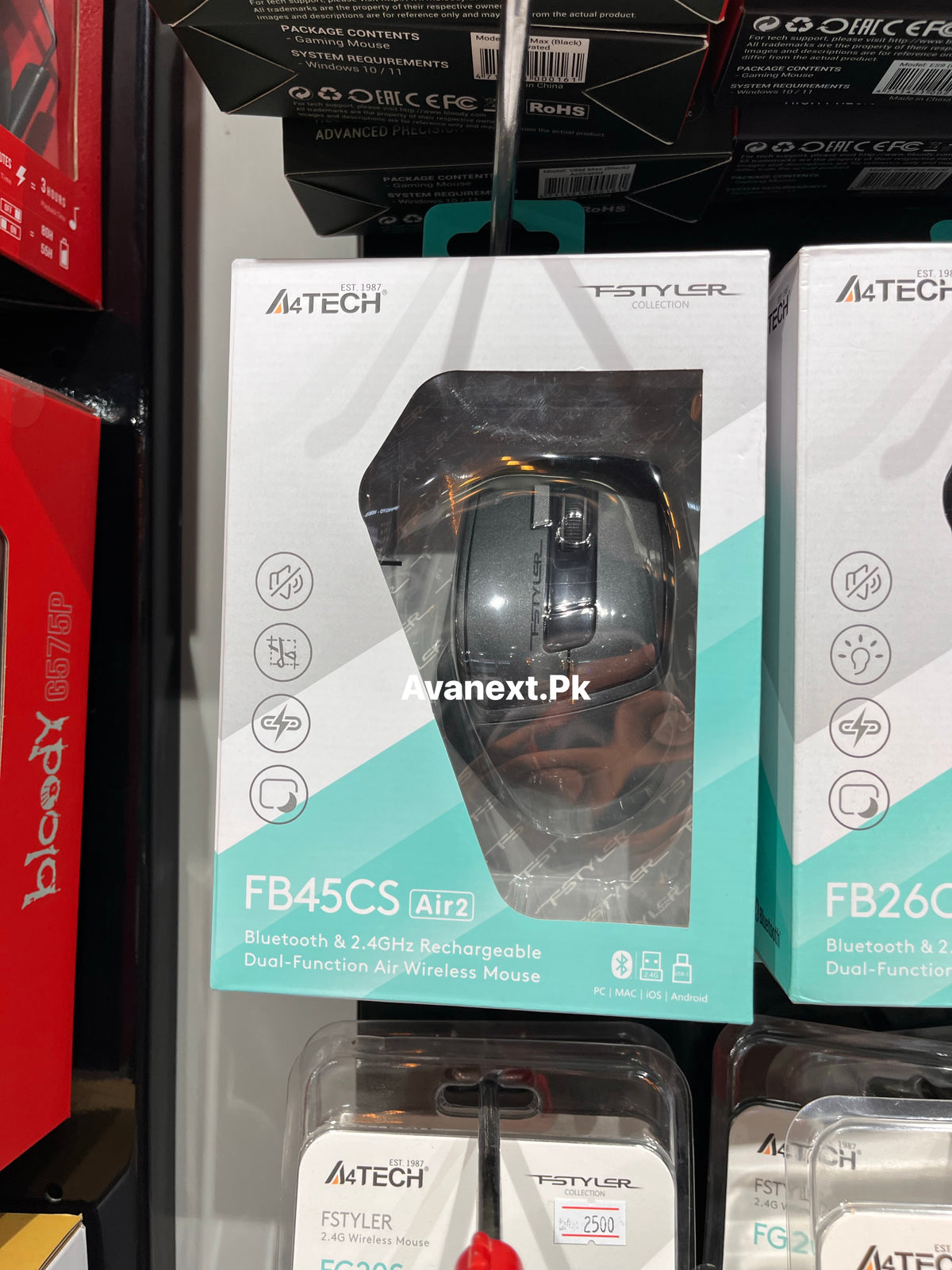 A4Tech FB45CS Air2 Bluetooth Rechargeable Mouse