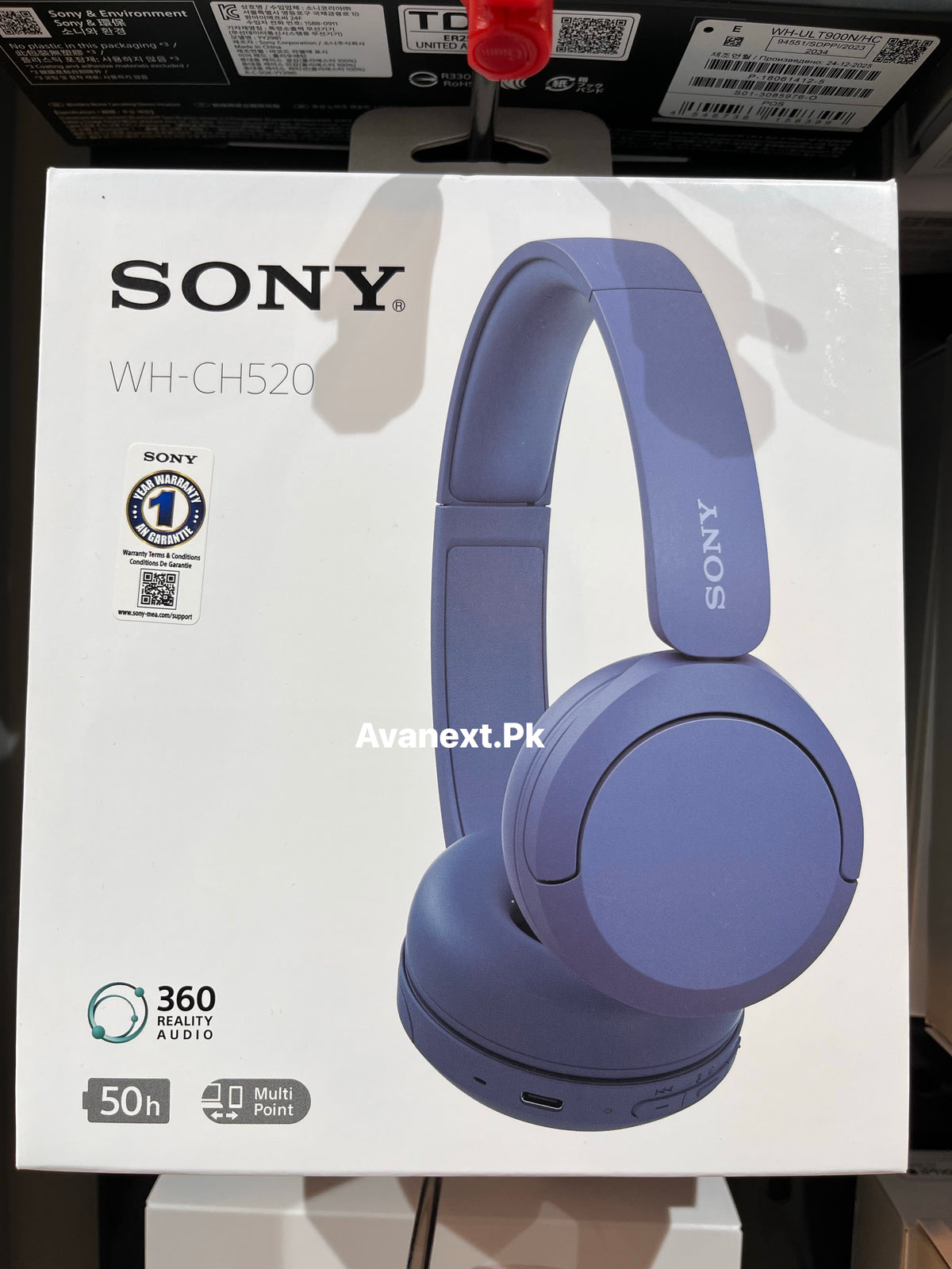 Sony WH-CH520 Wireless Headphones – Blue